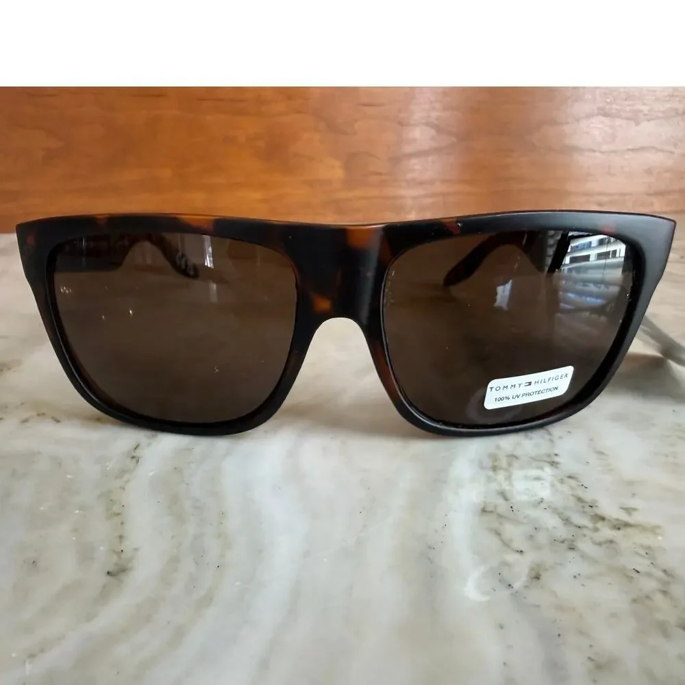 Mens Tommy Hilfiger Brown Tortoise Sunglasses